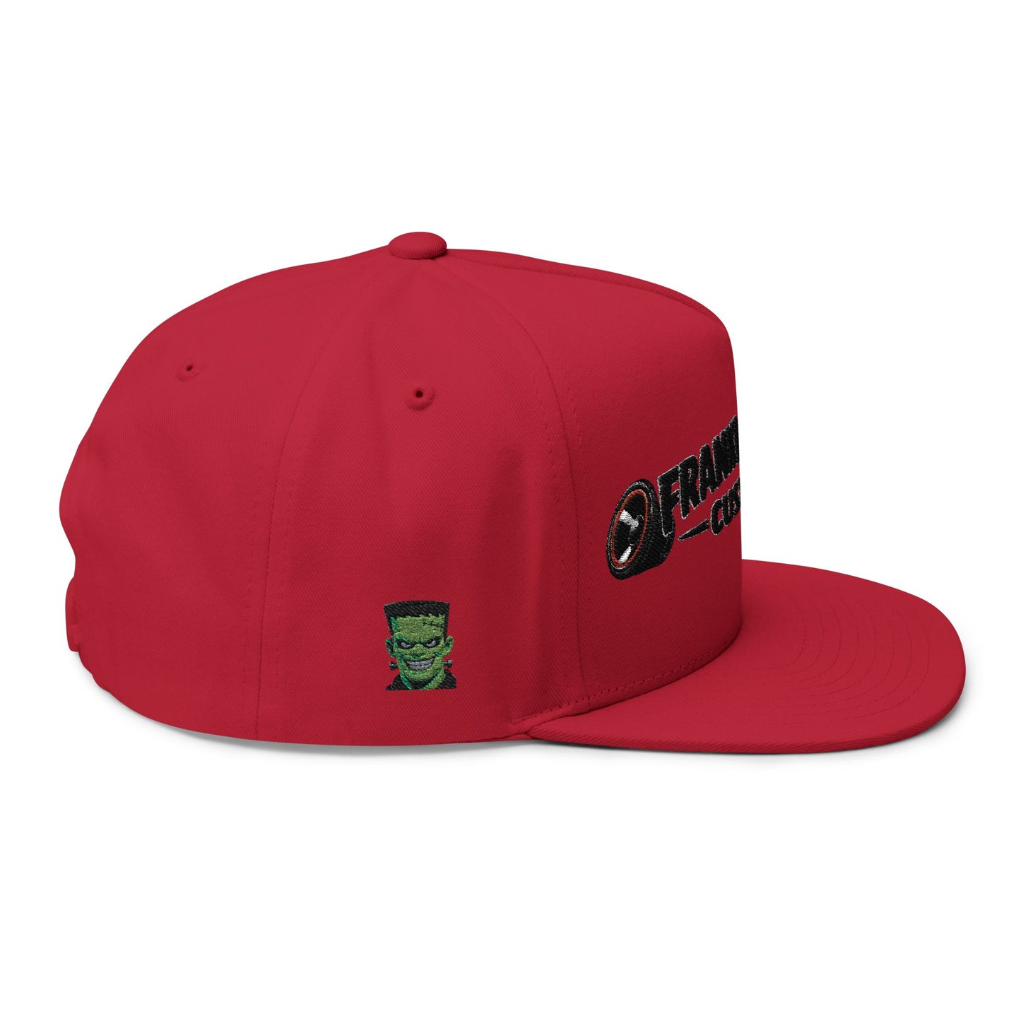 Franklinstein Customs Embroidered Flat Bill Cap