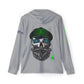 Copy of Skull Beanie Hoodie — Men's Lightweight Sports Warmup Hoodie with Beard Skull Graphic