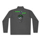 Captain Skull Quarter-Zip Pullover — Neon 'capt'n' Logo & Swag Shop Back Graphic