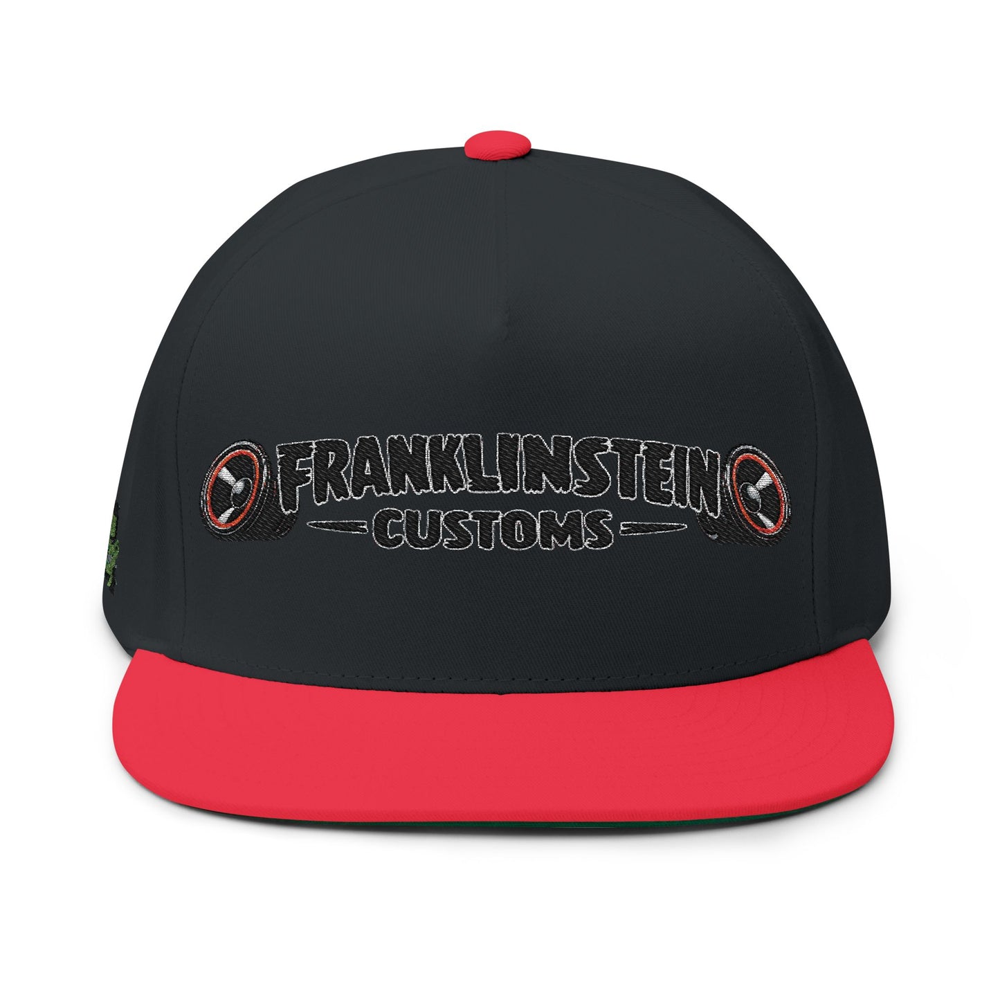 Franklinstein Customs Embroidered Flat Bill Cap