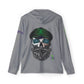 Copy of Skull Beanie Hoodie — Men's Lightweight Sports Warmup Hoodie with Beard Skull Graphic