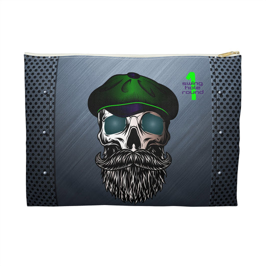 Accessory Pouch — Skull Captain Vintage Barber Beard Design