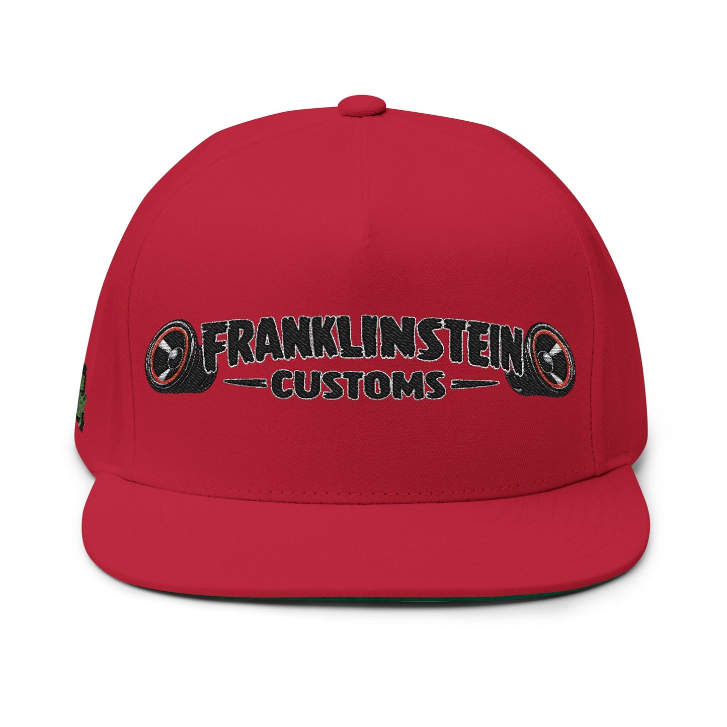 Franklinstein Customs Embroidered Flat Bill Cap