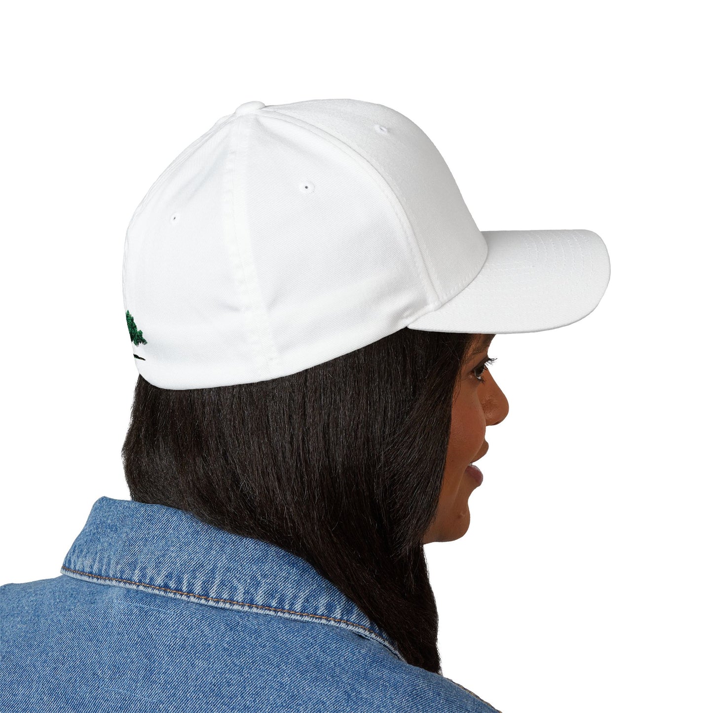 Embroidered Oak Tree Baseball Cap — Minimal Logo Closed-Back Hat