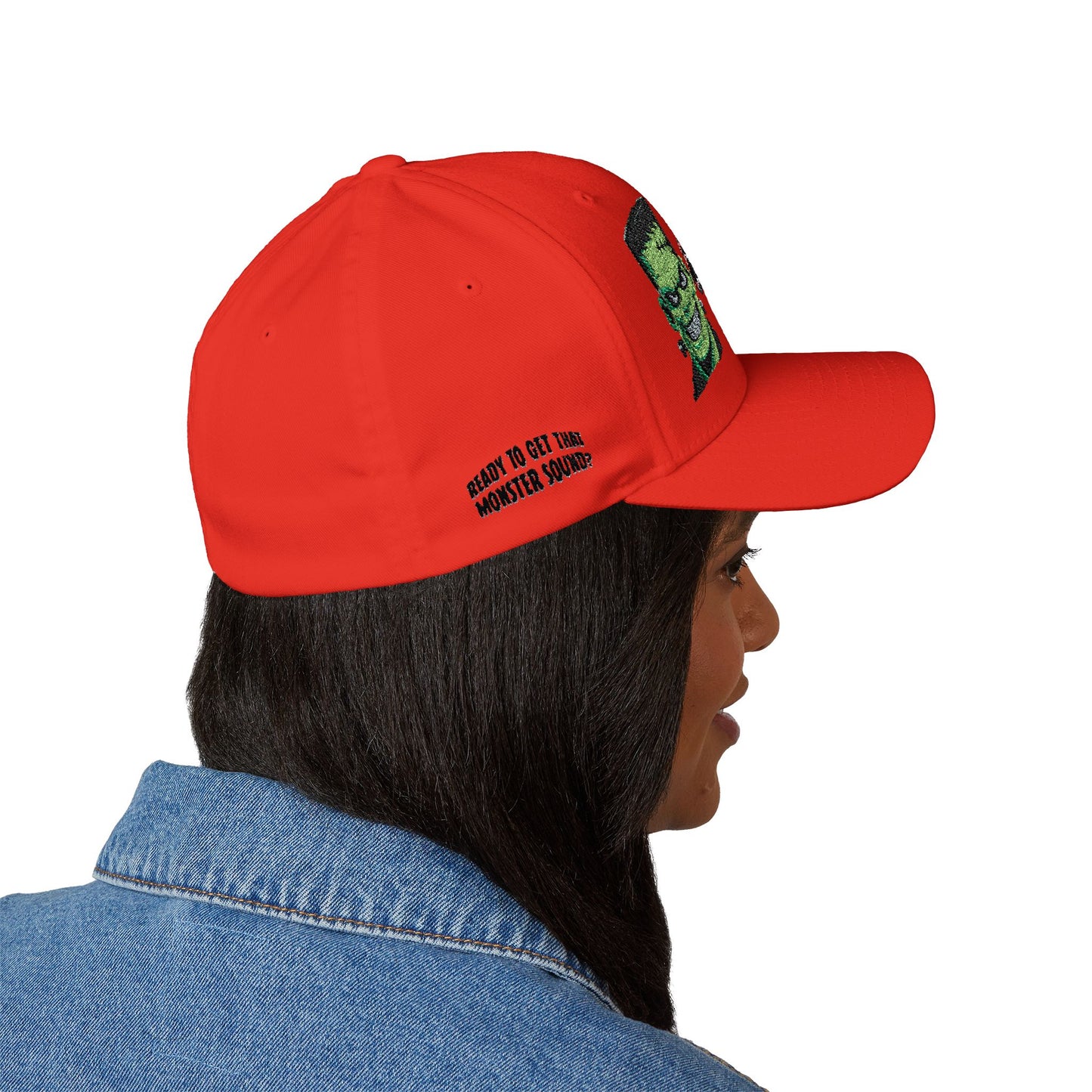 Frankenstein Customs Embroidered Cap — Retro Monster Logo Hat