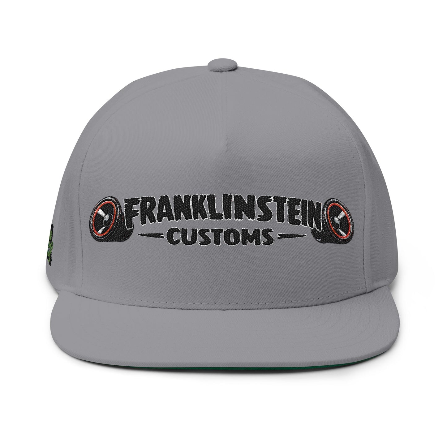 Franklinstein Customs Embroidered Flat Bill Cap