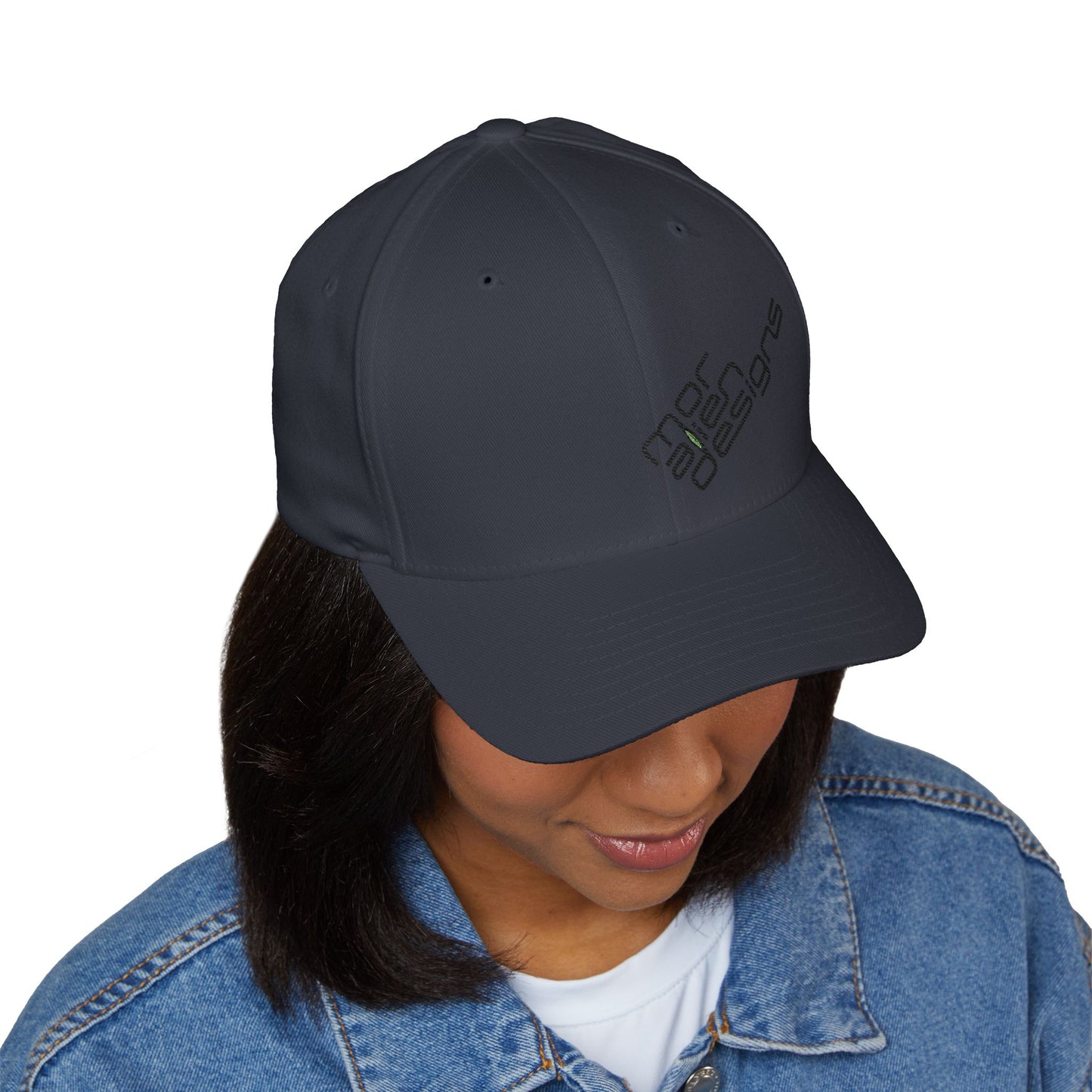 Embroidered Oak Tree Baseball Cap — Minimal Logo Closed-Back Hat