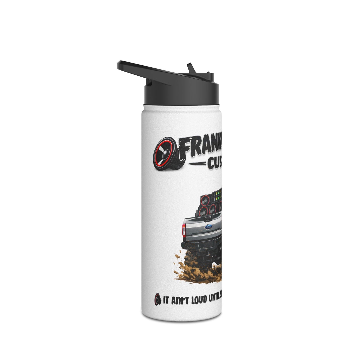 Franklinstein Customs Truck Stainless Steel Water Bottle