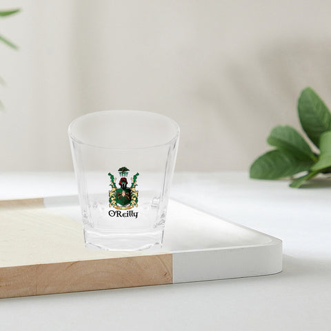 O'Reilly Coat of Arms 10oz Square Whiskey Glasses