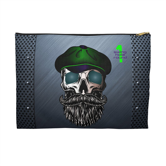 Accessory Pouch — Skull Captain Vintage Barber Beard Design