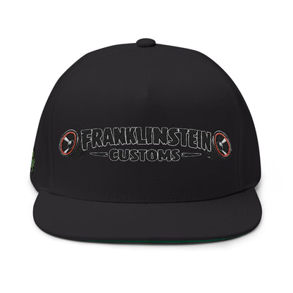 Franklinstein Customs Embroidered Flat Bill Cap