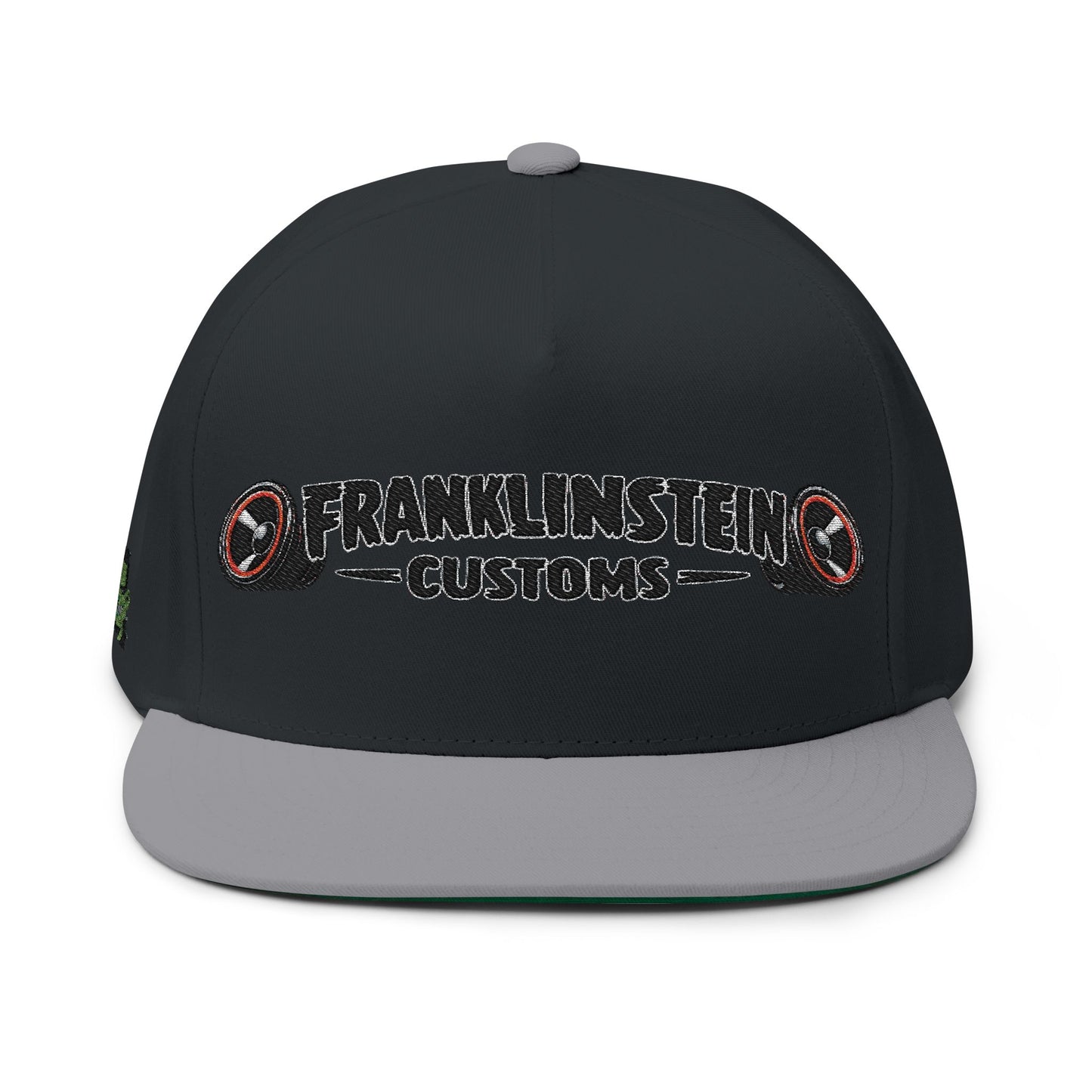 Franklinstein Customs Embroidered Flat Bill Cap