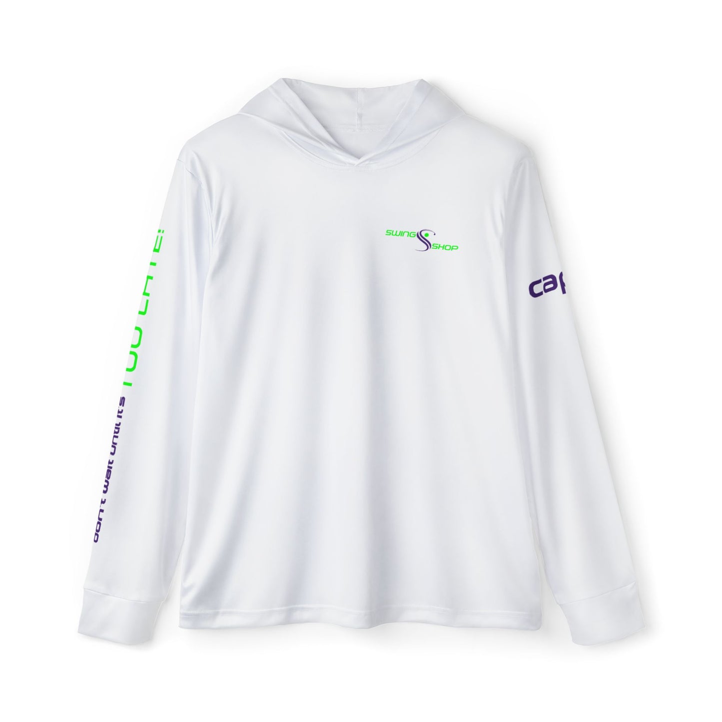 Skull Beanie Hoodie — Men's Lightweight Sports Warmup Hoodie with Beard Skull Graphic