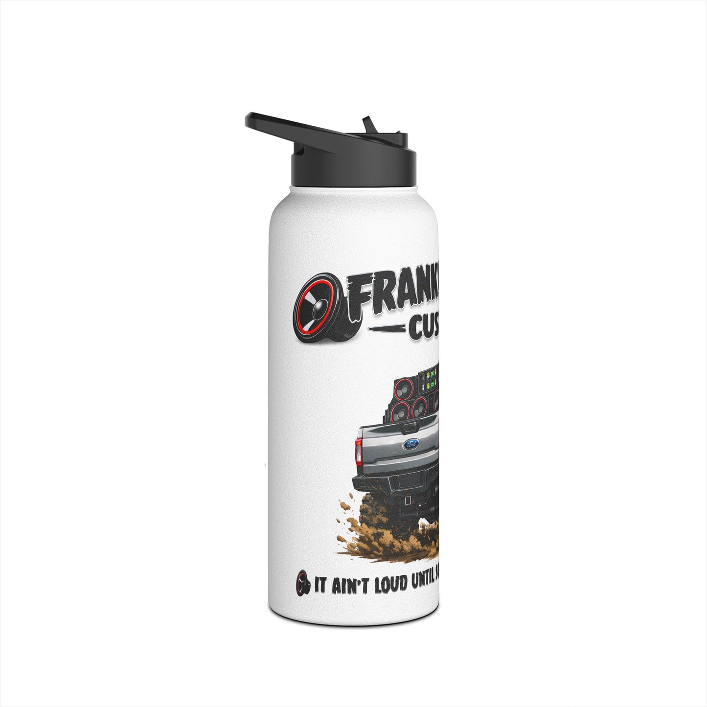 Franklinstein Customs Truck Stainless Steel Water Bottle