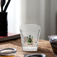 O'Reilly Coat of Arms 10oz Square Whiskey Glasses