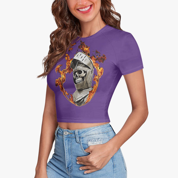 753. Women's Fitted Crop Top Tee