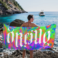O'Reilly giant white Ambi Beach Towel
