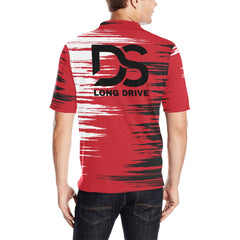 black ds_1@2x Men's All Over Print Polo Shirt (Model T55)