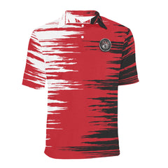 black ds_1@2x Men's All Over Print Polo Shirt (Model T55)