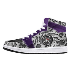 D16 High-Top Leather Sneakers - White