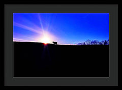 Devon Sunset - Framed Print