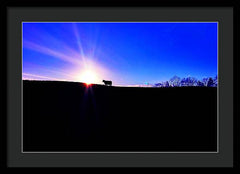 Devon Sunset - Framed Print