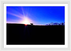 Devon Sunset - Framed Print
