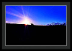 Devon Sunset - Framed Print