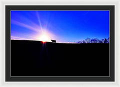 Devon Sunset - Framed Print